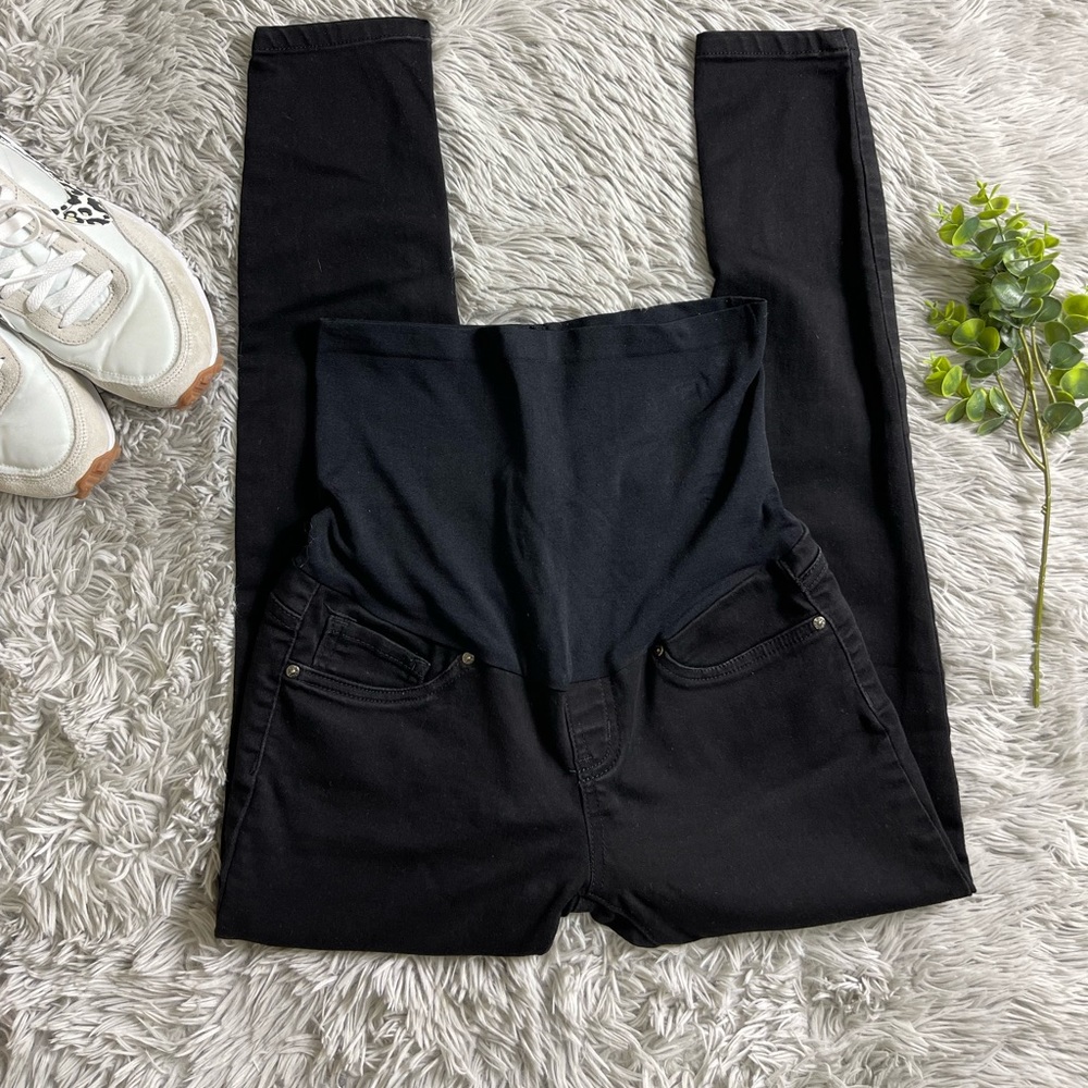 Sandpiper black skinny maternity jeans size S